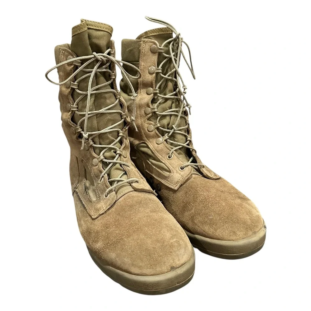 Belleville USMC Hot Weather Combat Boots Coyote Brown Suede Vibram 11 R EGA